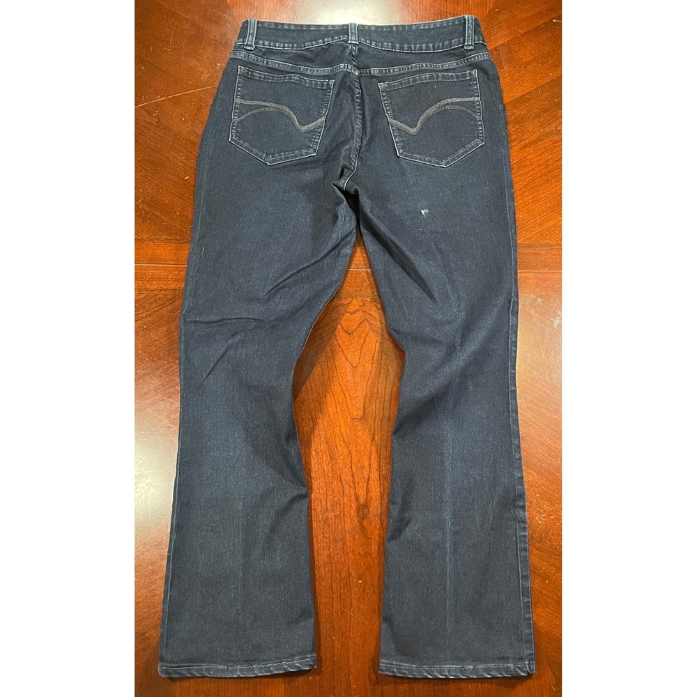 Riders by Lee Women Dark Wash Mid Rise Bootcut Jeans 16L 1BMBAW1 - Picture 3 of 10